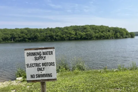 Cedar Lake in Winterset